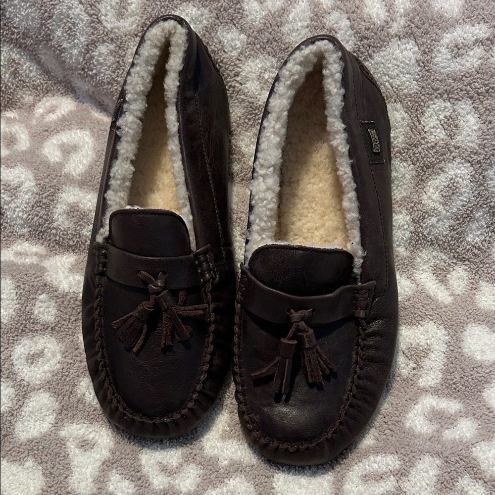 Men's Hamilton Brown Moccasin Slippers EU 43